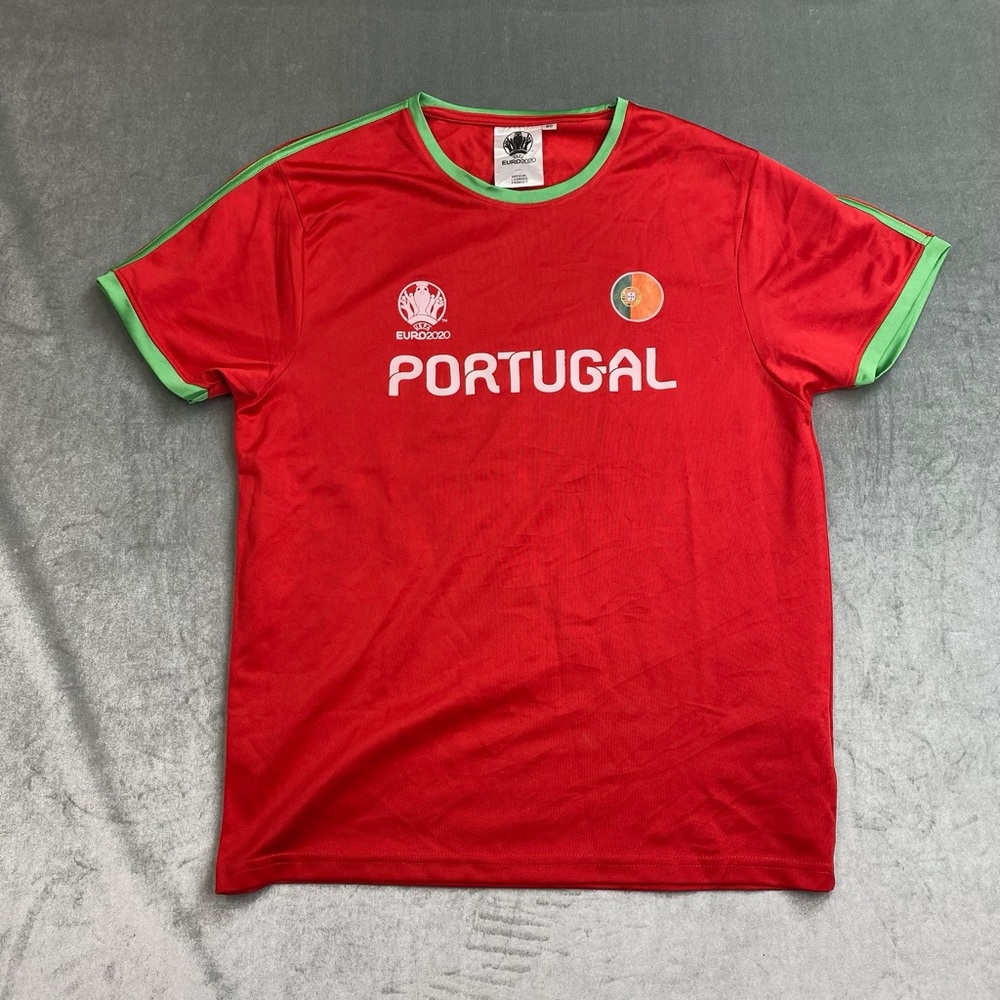 Portugal Euro 2020 Soccer Jersey Red UEFA Football Shirt Mens XL
